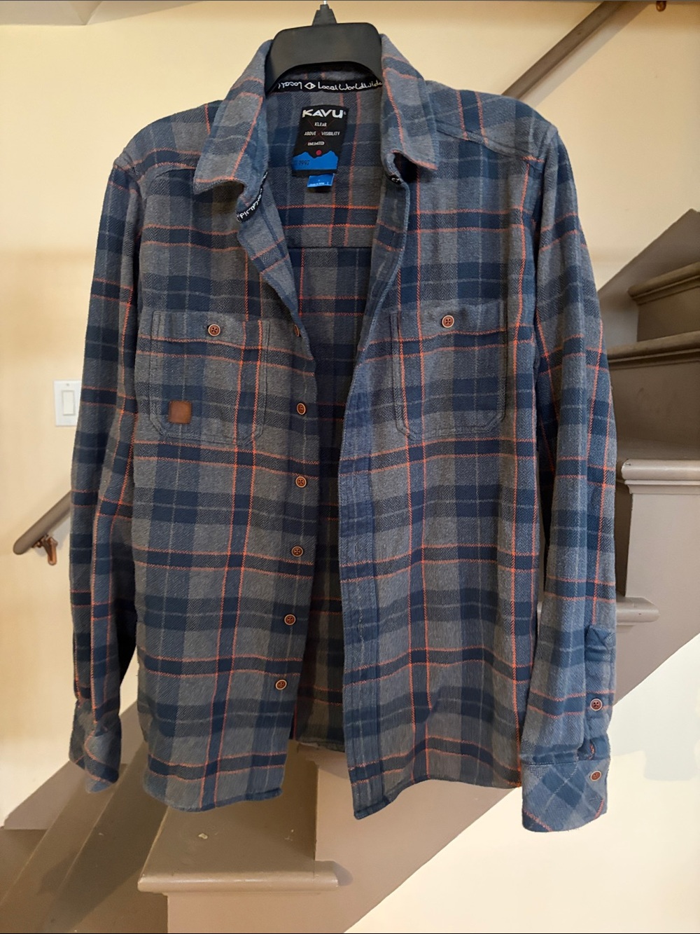 KAVU Plaid Button-Up Jacket